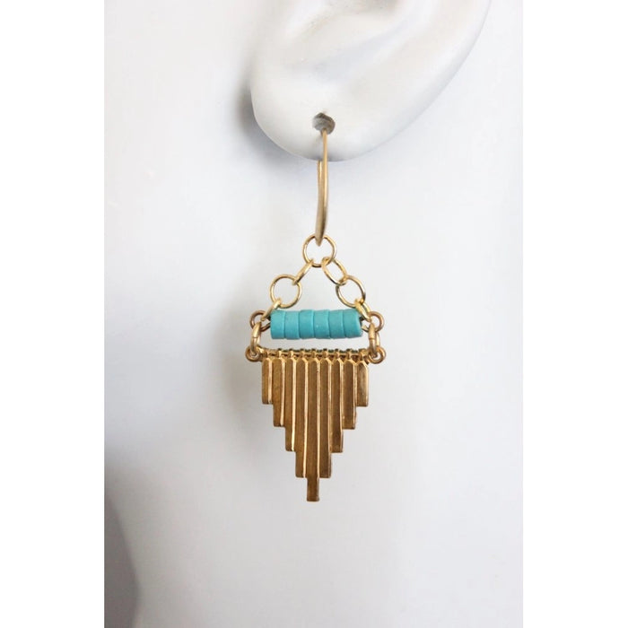 Turquoise Fringe Earrings