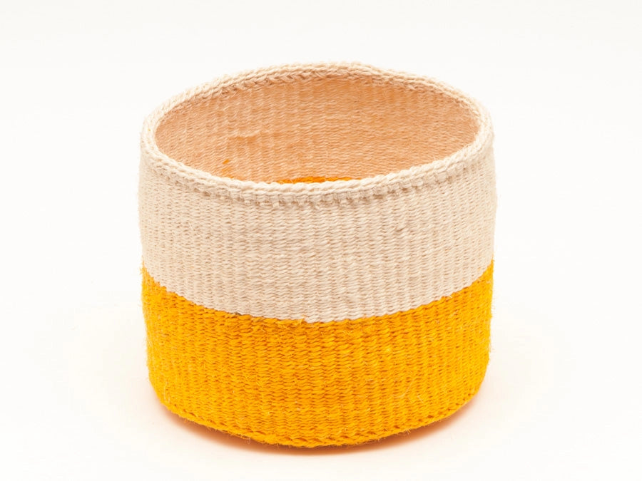 Colour Block Basket Tumeric