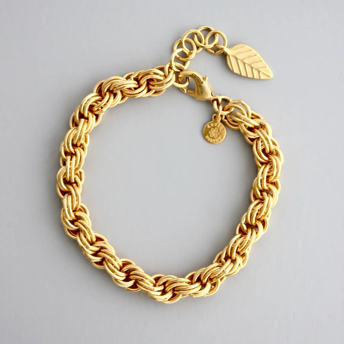 Gold Plated Rope Chain Bracelet