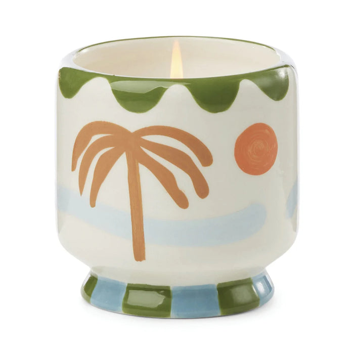 Paddywax Lush Palms Ceramic Candle