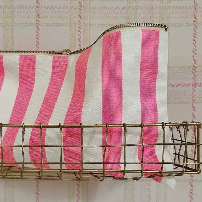 Rose in April Stripe Pouch