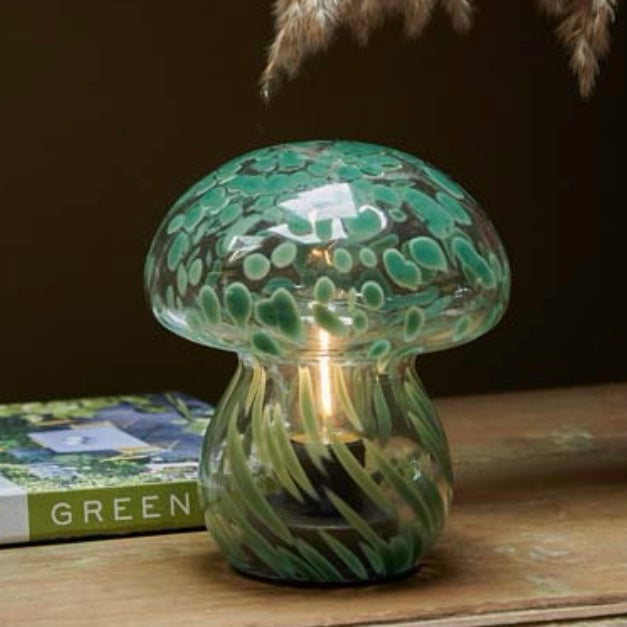 Abigail Ahern Mushroom Battery LED Lamp Green