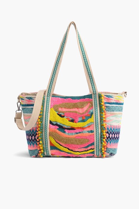 Daphne Embellished Medium Tote Bag