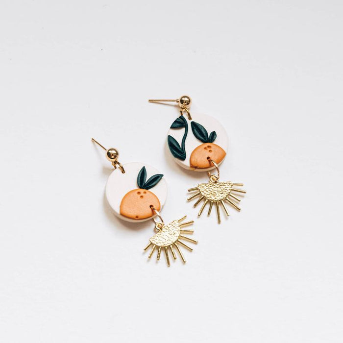 Orange Tree Earrings